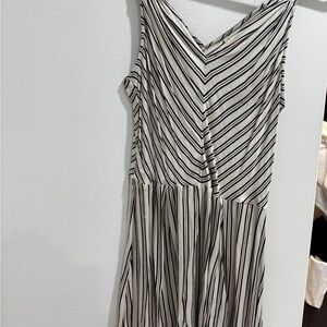 A New Day Black and White Striped Dress